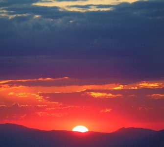 silhouette photo of mountains