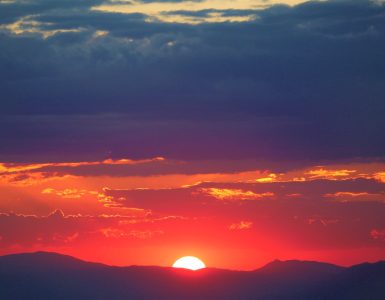 silhouette photo of mountains