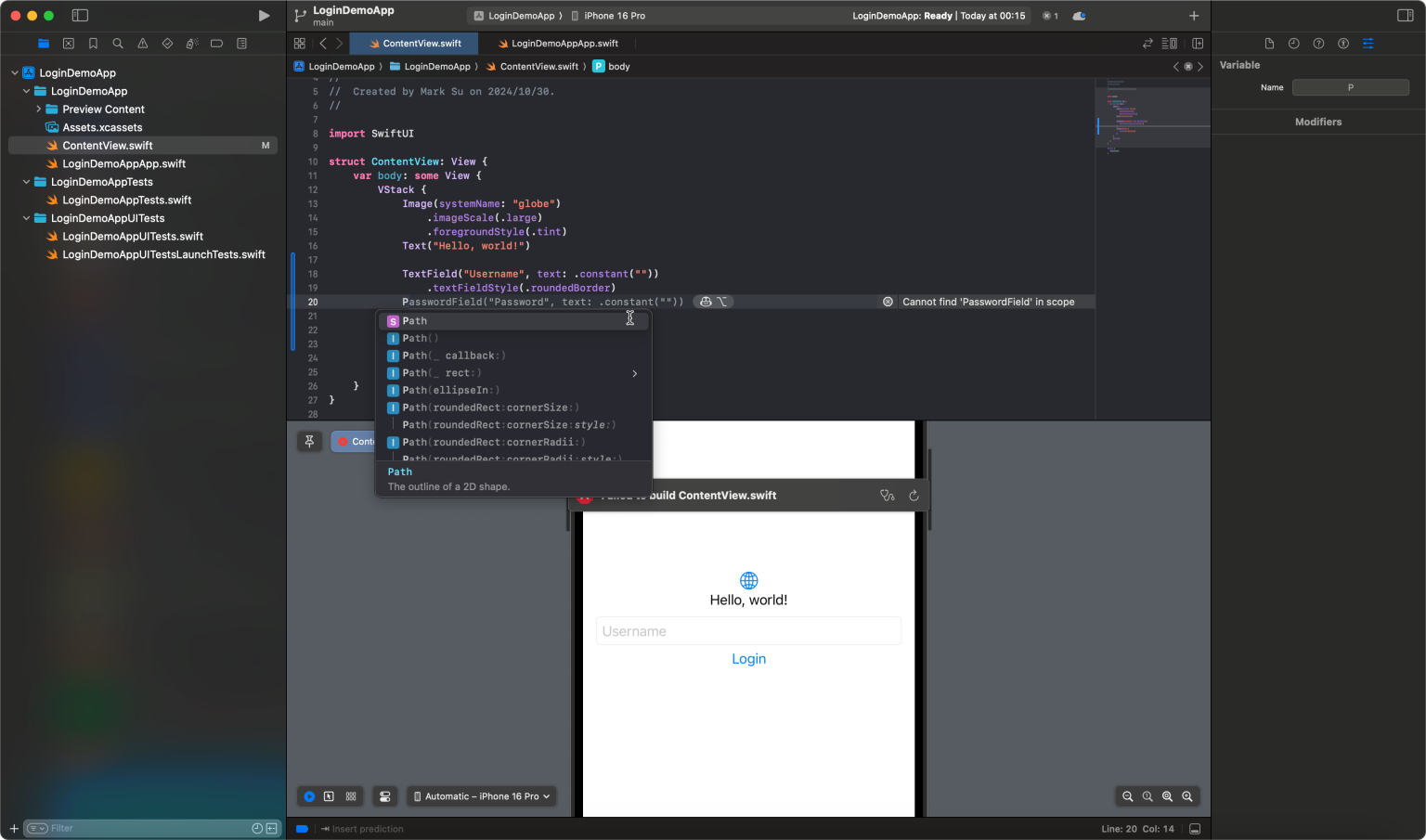 GitHub Copilot for Xcode is available in public preview! – MarkKWSu